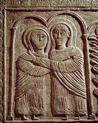 Archeologia del Medioevo: arte barbarica della Lombardia (Visitazione, Santa Elisabetta e Santa Maria)