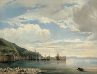 Sul golfo di Napoli, 1830 circa (olio su carta)
