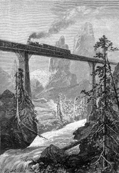 Disegno di Leon Benett, dal libro di Jules Verne 