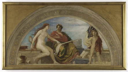 Schizzo per il salone delle Lettere dell