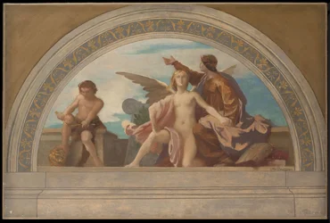 Schizzo per il Salon des Lettres, Hôtel de Ville, Parigi: La Filosofia Libera il Pensiero