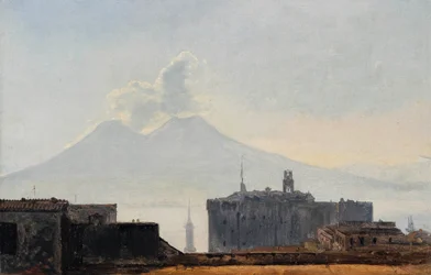 Vista di Napoli con il Vesuvio