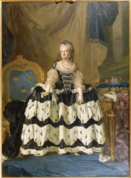 Louise Ulrique di Prussia, regina consorte di Svezia - Ritratto di Louisa Ulrika di Prussia (1720-1782), Regina di Svezia, di Pasch, Lorenz, il Giovane (1733-1805). Olio su tela
