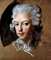 Ritratto del re svedese Gustavo III (1771-1792) Dipinto di Lorens Pasch (1733-1805)