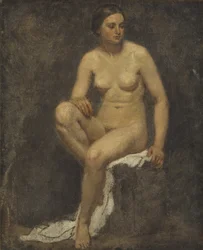 Nudo femminile nello studio di Thomas Couture