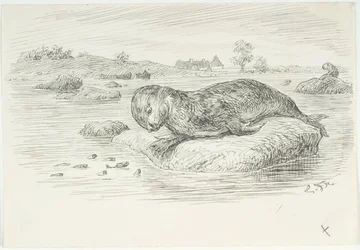 Bozzetto per Il Grande Serpente Marino