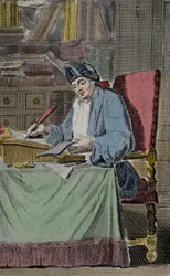 Ritratto di Ercole Savinien Cyrano detto Cyrano de Bergerac, scrittore francese