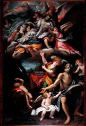 San Girolamo che guarda la Santissima Trinità