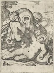 Baccanale di tre bambini