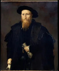 Ritratto di un anziano gentiluomo con guanti (Liberale da Pinedel?)