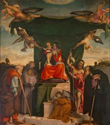 Pala di San Bernardino, olio su tela, Chiesa di San Bernardino Pignolo, Bergamo