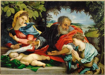 La Sacra Famiglia con Santa Caterina d