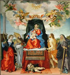 Vergine con bambino e Santa Caterina d