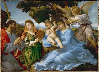 Vergine e bambino con Santa Caterina d