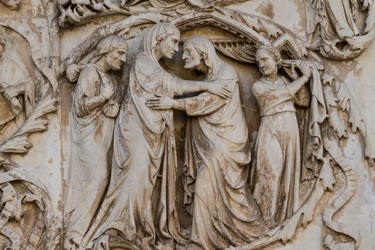 Maria visita Elisabetta (dettaglio)