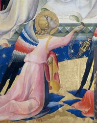 Angelo inginocchiato (dettaglio)