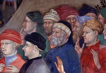 San Giovanni Battista battezza le folle nel Giordano (dettaglio)