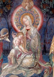 Vergine e Bambino con San Giovanni Battista e San Giacomo apostolo (dettaglio)
