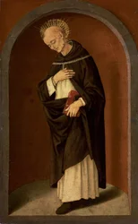 San Bernardino da Siena, in una nicchia scolpita