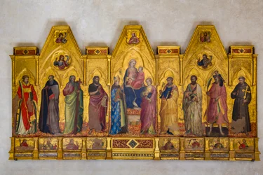 Madonna con Bambino in trono (tempera su tavola)