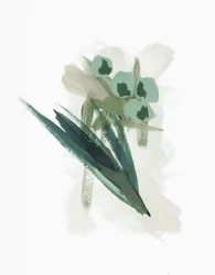 Fiori verdi astratti