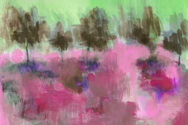 Paesaggio rosa astratto