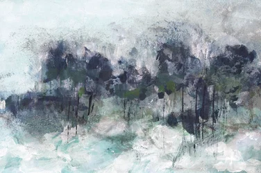 Astratto di bosco nebbioso