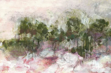 Bosco rosa nebbioso
