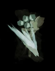 Flora astratta dai toni tenui