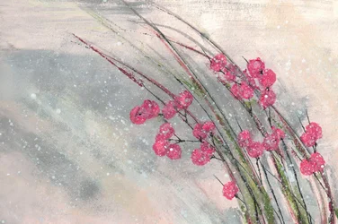 Bacche rosa innevate