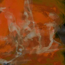 Flusso astratto arancione vivace