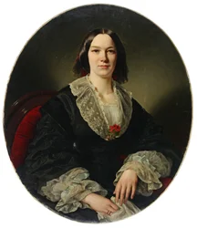 Ritratto di Maria Suwarina Rebekka Thyen, nata a Wilkens