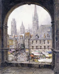 Piazza del Mercato, Rouen