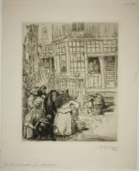 Una strada del quartiere ebraico di Amsterdam