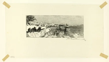 Il molo di Bercy, seconda lastra da Le Long de la Seine et des Boulevards