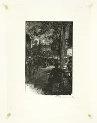 Boulevard Montmartre, sera, tavola quindici da Le Long de la Seine et des Boulevards