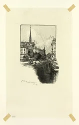 Pont Saint-Michel, tavola dodici da Le Long de la Seine et des Boulevards