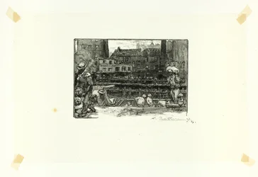 Scaricatori di gesso, tavola tre da Le Long de la Seine et des Boulevards