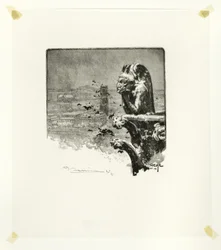 Il vampiro di Notre-Dame, tavola 9 da Le Long de la Seine et des Boulevards