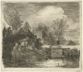 Pescatori presso un fiume