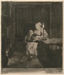 Madre insegna al figlio