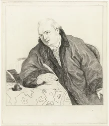 Ritratto del compositore e incisore Johan Antoni Kauclitz Colizzi