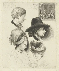 Studio di ritratti di Louis Bernard Coclers e la sua famiglia