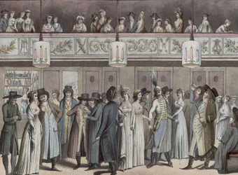 Foyer del Teatro Montansier al Palais-Royal. Collezione Hippolyte Destailleur (1822-1893)