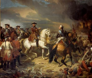 La battaglia di Lawfeld vinta dal maresciallo di Sassonia il 27/07/1747