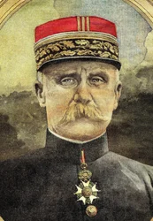 Prima guerra mondiale: ritratto del generale Petain (1856-1951) al comando dell