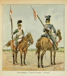 Cavalleria leggera della Guardia: Lancieri francesi e polacchi, Collezione Privata