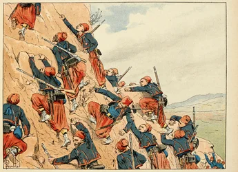 Illustrazione tratta dal libro Gli eroi del secolo, racconti aneddotici di Dick de Lonlay e illustrati da Louis Bombled