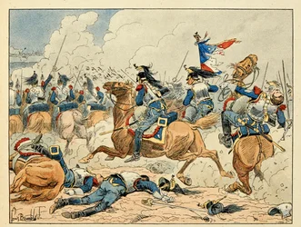 Illustrazione tratta dal libro Gli eroi del secolo, racconti aneddotici di Dick de Lonlay e illustrati da Louis Bombled