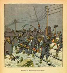 Fontenoy, distruzione della ferrovia